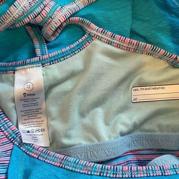 Ivivva by Lululemon  Double Dutch Stretch sz 12 - Picture 7 of 9
